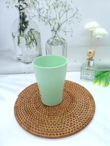 GELAS MINUM 250ml Bahan JERAMI GANDUM WHEAT STRAW CUP CANGKIR PLASTIK WARNA Warni Pastel Cantik