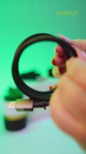 ROBOT Magnetic Cable Kabel Data Magnetik USB Type C Micro USB Lightning Anti Kusut 1 Meter