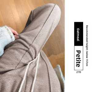 YAYANGREN | Wool Wide-Leg Pants for Plus Size Women Autumn Winter Slimming High Waist Casual Pants