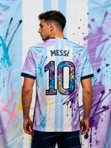 New Arrival Messi Jersey T-shirt Men Jersey Women Tshirt Casual Clohthes Fan Gift Top for Adults Summer Tshirt Top Kid Tshirt