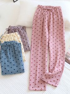 Quần Dài Vải Cotton Pha Trộn Thường Ngày Cho Nữ Quần Ngủ Cotton Nguyên Chất Quần Dài Cotton Thoải Mái Cho Nữ