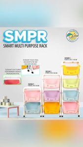 Rak Serbaguna Roda Tabitha Multi Purpose: Solusi Penyimpanan Mainan Anak