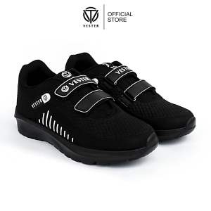 VESTER - Sepatu Sekolah Anak Anak Hitam Polos Laki Laki Perempuan Ukuran 28-40