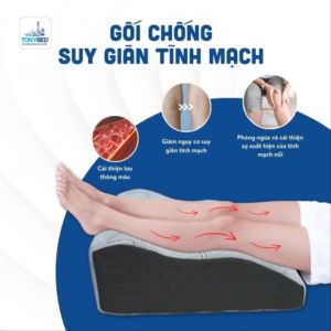 🔰CHÍNH HÃNG🔰 Gối Chống Giãn Tĩnh Mạch Cao Cấp Thiết Kế Châu ÂU Thương Hiệu Tonybed Gối Kê Chân Chống Giãn Tĩnh Mạch_HCM