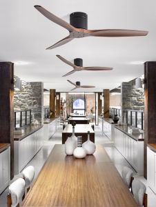 YYD 42/52/60 inch solid wood ceiling fan Household and commercial energy-saving remote control fan