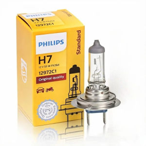 Philips | Bóng Đèn Pha Halogen Philips H7 12V 55W PX26d 3200K Đèn Thay Thế Ô Tô Chính Hãng 1/2 Chiếc Vision 12972C1