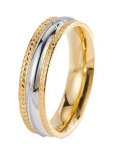 Fashionable Titanium Steel Ring Womens Non-Fading Color Block 18K Gold Stainless Steel Trendy Finger Ring Customizable Engraving