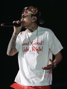 Áo Thun Tay Ngắn in Slogan Phong Cách Mỹ AFGK25SS Của a FEW GOOD KIDS Dành Cho Nam Mùa Hè Cotton Dáng Rộng Thoải Mái