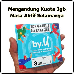 Grosir Kartu Perdana By.U Kuota 3gb Masa Aktif Selamanya By Telkomsel