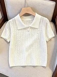 La Chapelle | Áo Thun Polo Form Ôm Nhẹ Mùa Hè Tay Ngắn Nữ