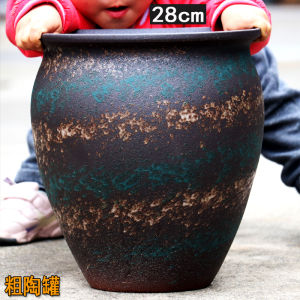 Extra Large Ceramic Flower Pot High Necked Triangular Honeysuckle Old Potted Plant Large Diameter Simple Empty Shelf Sale