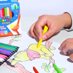36 colors New painting is not dirty hand crayon triangle rod modeling washable erasable crayon