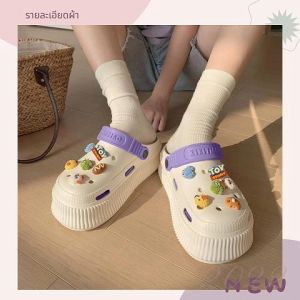 SQShop The New Fashion รองเท้าหัวโตสไตล์เกาหลี มีสีให้เลือกมากมายพร้อมตัวติดสุดน่ารักวัสดุทนทาน สวมใส่เบาสบาย ราคาไม่แรงไม่เชื่อก็จิ้มมาเล๊ยย