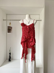 Áo Ba Lỗ Ren Ngọt Ngào Cay Nồng Mùa Hè 2025 Áo Ba Lỗ Nữ Thiết Kế Thon Gọn Đa Năng Phong Cách Mới Thường Ngày Bằng Polyester