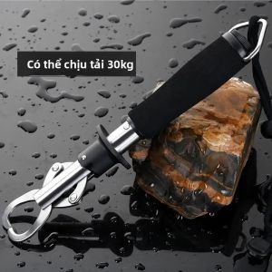 QAJTAO Luya Thiết Bị Kiểm Soát Cá Thép Không Gỉ Kẹp Cá Thiết Bị Bắt Cá Cân Thước Cán Cá Dụng Cụ Câu Cá