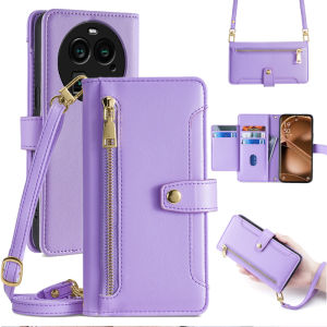 Oppo Findx6 X7 Ultra X8 pro Full Cover Lens Leather Flip Cover Wallet Style Card Insertion Mobile Phone Case Anti-Fall Protection