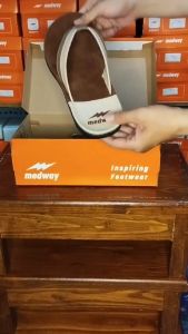 New Medway Sandal Jepit Kasual Pria OMW 666 Coklat Kombinasi