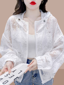 เสื้อคลุมกันแดดแบบหลวมๆ สำหรับผู้หญิงในช่วงฤดูร้อนปี 2025 เสื้อคลุมกันแดดแบบบางๆ แบบมีฮู้ด เสื้อคลุมกันแดดแบบโปร่งแสง เสื้อคลุมกันแดดแบบลำลอง