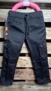 PROMO || 100 dapat 3pcs celana cargo anak 2-7th Kain twill katun union tidak gerah