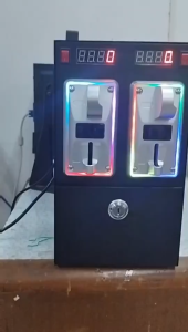Coin Box Machine Dual/Single with RGB LED Lights/Without LED Lights for Carwash Laundry & PC Business