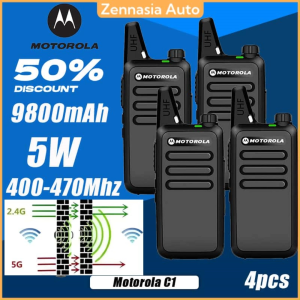 [free headset] Motorola C1 Walkie Talkies UHF 400-470 Mhz Marine High-frequency Long range Two Way Radio 10KM