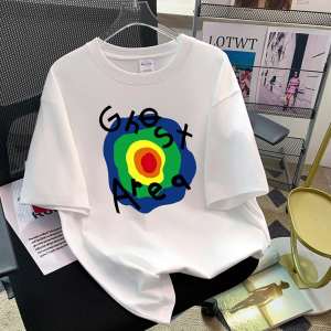 T-Shirt Wanita Hitam Lengan Pendek - Motif Huruf Kreatif & Desain Lucu Katun Tipis Bernapas Premium Tren Korea 2025 Atasan Oversize Slim Fit Kerah Bulat Gaya Sweet & Spicy Ukuran besar Busana Trendi Wanita Atasan kerah bulat serbaguna Gaya Urban