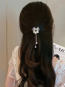 กิ๊บติดผมรูปปากเป็ดขนาดเล็ก ดอกไม้ลูกแพร์ ตกแต่งผมสไตล์ย้อนยุค ดีไซน์ด้านข้าง กิ๊บติดผมแบบหางม้า ชุบทอง