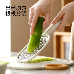 Double-Sided Coarse-Fine Integrated Kitchen Vegetable Slicer Tool for Cucumbers Carrots Potatoes Anti-Hand-Injury