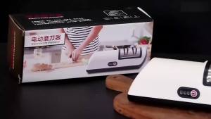 Kitchen Electric Knife Sharpener Multifunctional Automatic Professional 4 Gears Electric Knife Sharpener Kitchen Accessories
