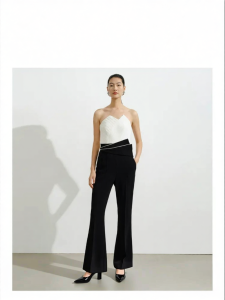 Autumn Winter Women Pleated Patchwork Waist Corset Jumpsuit