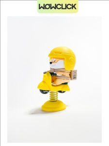 Cute Creative Car Dashboard Decorations Resin Dachshund Dog Carriage Ornaments Electric Vehicle Desktop Decorations Gifts