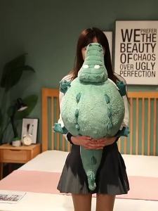 Gối Ôm Búp Bê Trống Tròn Dễ Thương Cá Sấu Mũm Mĩm Cá Nóc Đồ Chơi Sang Trọng Quà Tặng Búp Bê Ngủ Cho Bé Gái Hot