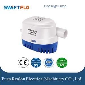 Bơm Nước Thải Tự Động 12V 1100GBH Chìm Được Với Công Tắc Phao Dùng Cho Tàu Biển