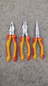 Bộ 3 Kìm Bằng Cắt Nhọn 200mm Cách Điện 1000 Volt WIHA B8C8N8VDE [Chính hãng Đức/Germany giá rẻ]