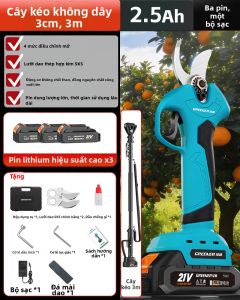 Greener | Kéo Cắt Cành Điện Sạc Lại Pin Lithium