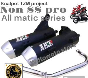 Knalpot copy TZM project FULLSET all Yamaha Mio sporty m3 Mio soul Mio GT Mio J  smile  soul GT  Fino fi dll