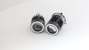 BA20D H4 Bóng Đèn LED Xe Máy Hai Màu Trắng Vàng Với Vỏ Nhôm Màu Xanh Lam 12V Nâng Cấp Đèn Pha Đa Năng