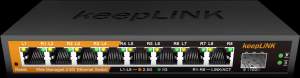 KeepLiNK 9-Port Multi-Gigabit Managed Ethernet Switch with 8-2.5Gb Ports and 1-10Gb SFP+ Uplink