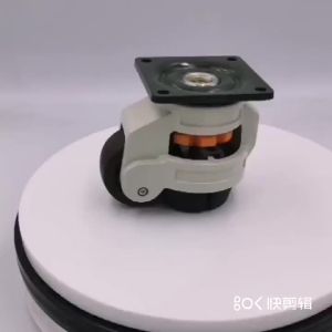 Heavy Duty Adjustable Leveling Caster 500KG Load Aluminum Base Foma Wheel For Industrial Equipment Support Foot 40F-100F