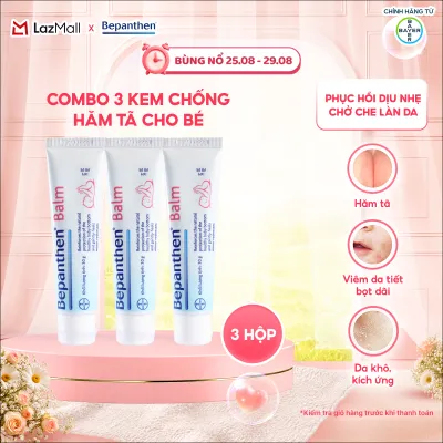 [FS] Combo 3 Kem Chống Hăm BEPANTHEN Balm Dạng Kem Mỡ Tuýp 30G x3