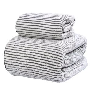 Adult bamboo charcoal fiber velvet bath towel absorbent soft fast drying high-quality suitable for hotels and beauty salons