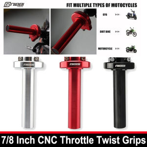 NIBBI Motorcycle Handle CNC Throttle Twist Grips Handlebars Universal 7/8 Inch 22mm Accelerator for Yamaha GY6 Scooter Pitbike Motocross Accessories