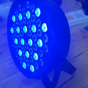 ไฟพาร์ LED 54 ดวง 54*3W โปรเจคเตอร์เอฟเฟกต์ DMX512 โคมไฟพาร์แบนควบคุมเสียง RGB LED KTV บาร์ปาร์ตี้ดีเจตกแต่งไฟเวที