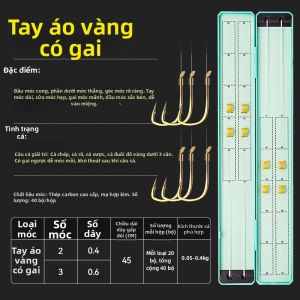 JIAZHIDIAO | Bộ Móc Cá Chép Sẵn Sử Dụng Không Gắt