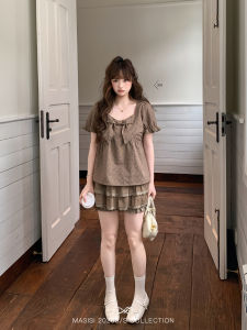 MASISI | Bộ Đầm Dây Nơ Phong Cách Rừng