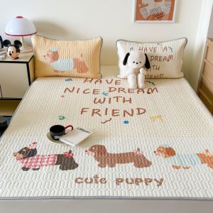 Bộ Ba Món Chăn Ga Lông Bông Cao Su Mát Mẻ Bằng Lụa Băng Có Thể Giặt Được Bộ Đồ Ngủ Mùa Hè Cho Máy Lạnh