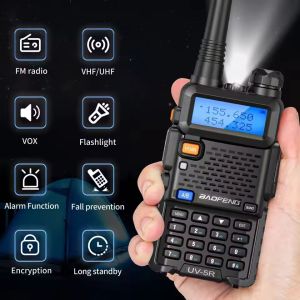2PCS BAOFENG UV-5R Walkie Talkie Dual Band VHF UHF Two Way Radio Long Range 5W 128CH VOX Handheld Transceiver UV5R BAOFENG UV 5R Ham Radio