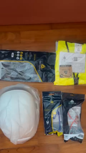 DELTA PLUS PPE KIT: SAFETY GLASSES HELMET GLOVES HV VEST