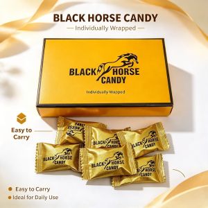 Black Horse Candy Individually Wrapped Easy to Carry Ideal for Daily Use