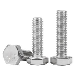BAIRUITE | Stainless Steel Fully Threaded Hexagon Bolt DIN933 Extended Screw M3-M24mm